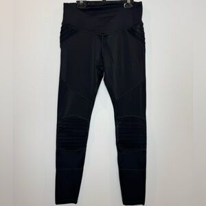 L'urv race ready moto Black High-Waisted Leggings size medium